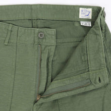 画像をギャラリービューアに読み込む, orSlow(オアスロウ)SLIM FIT FATIGUE PANTS スリム フィット ファティーグ パンツ【グリーン】国内正規品