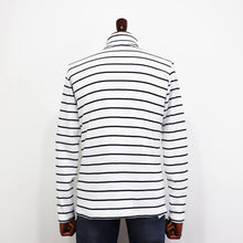 画像をギャラリービューアに読み込む, MAISON CORNICHON(メゾン コルニション)カットソー タートルネック ボーダー【ホワイト×ブラック】国内正規品