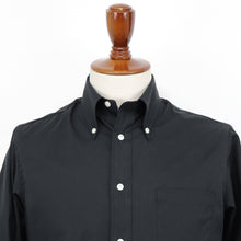画像をギャラリービューアに読み込む, INDIVIDUALIZED SHIRTS(インディヴィジュアライズド シャツ)Giotto 別注 STANDARD FIT スタンダードフィット ボタンダウン コットンシャツ ナチュラルストレッチ【ブラック】国内正規品