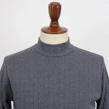 画像をギャラリービューアに読み込む, Vandori(ヴァンドリ)針抜き コットンカシミヤ モックネック ニット【ミディアムグレー】国内正規品