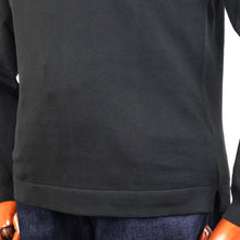 画像をギャラリービューアに読み込む, GRAN SASSO(グランサッソ)12ゲージ コットンモックネックニット ロングスリーブ 長袖【ブラック】国内正規品