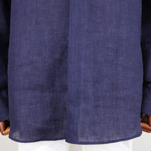 画像をギャラリービューアに読み込む, COLONY CLOTHING(コロニークロージング)ALBINI LINEN POOL SIDE SHIRT アルビニ リネン プールサイド シャツ【ネイビー】国内正規品