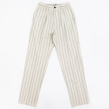 画像をギャラリービューアに読み込む, COLONY CLOTHING(コロニークロージング)ワンプリーツイージーパンツ【ライトベージュ×ホワイトストライプ】国内正規品
