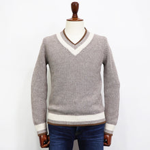 画像をギャラリービューアに読み込む, GRAN SASSO(グランサッソ)コットンリネン チルデンニット【ベージュ】国内正規品