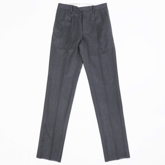 ORTELO(オルテロ)HOLLEBECK 2プリーツ ウールパンツ【チャコールグレー】国内正規品