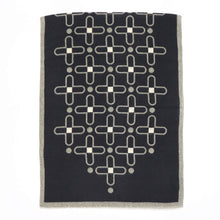 画像をギャラリービューアに読み込む, GIERRE MILANO(ジエレ ミラノ)ウールストール【ブラック×オリーブグレー】国内正規品