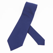 画像をギャラリービューアに読み込む, BRUNO(ブルーノ)スフォデラートトレピエゲ ウールタイ JOHN CAVENDISH ジョンキャベンディッシュ 生地使用 トレピエゲ 三つ折り ウール ネクタイ【ネイビー】正規販売店