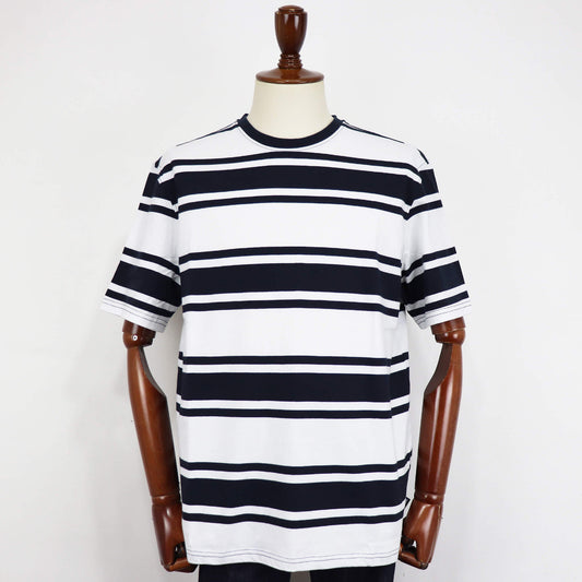 Barbour(バブアー)ボーダー Tシャツ【ホワイト×ネイビー】国内正規品