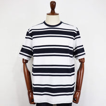 画像をギャラリービューアに読み込む, Barbour(バブアー)ボーダー Tシャツ【ホワイト×ネイビー】国内正規品