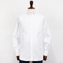画像をギャラリービューアに読み込む, INDIVIDUALIZED SHIRTS(インディヴィジュアライズド シャツ)Giotto 別注 STANDARD FIT スタンダードフィット ボタンダウン コットン ツイル シャツ【ホワイト】国内正規品