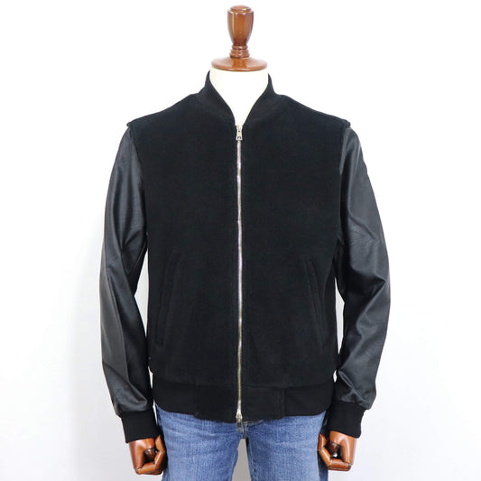 giabsarchivio(ジャブスアルキヴィオ)BARDI / バルディ MA-1 シンセティックレザー×ボアフリース【ブラック】国内正規品