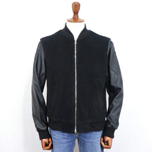 画像をギャラリービューアに読み込む, giabsarchivio(ジャブスアルキヴィオ)BARDI / バルディ MA-1 シンセティックレザー×ボアフリース【ブラック】国内正規品