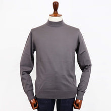 画像をギャラリービューアに読み込む, nomiamo(ノミアモ)定番 モックネック ニット 33ゲージ【グレー】国内正規品