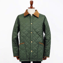 画像をギャラリービューアに読み込む, Barbour(バブアー)LIDDESDALE / リデスデイル キルティング ブルゾン【オリーブ】国内正規品