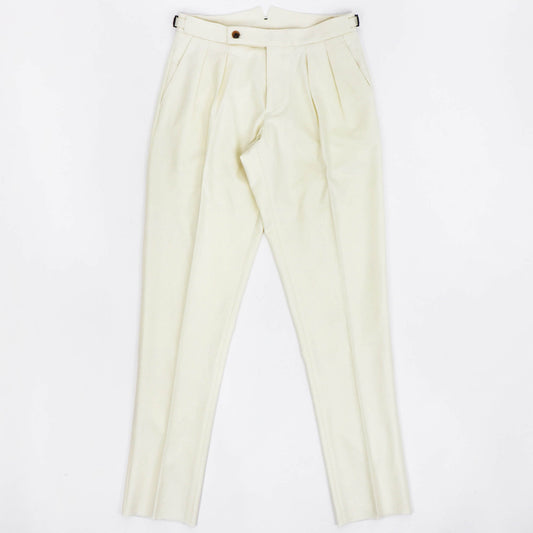 BERWICH(ベルウィッチ)SCOTCH / スコッチ 2プリーツパンツ【ホワイト】国内正規品