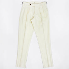 画像をギャラリービューアに読み込む, BERWICH(ベルウィッチ)SCOTCH / スコッチ 2プリーツパンツ【ホワイト】国内正規品