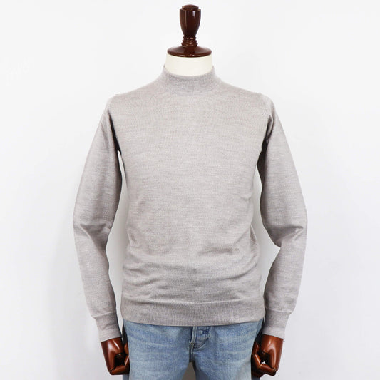 nomiamo(ノミアモ)12G メリノウール モックネックニット【トープベージュ】国内正規品