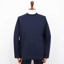 画像をギャラリービューアに読み込む, Blu Bre(ブルブレ)ドライタッチウール リラクシーロングスリーブ【ネイビー】国内正規品