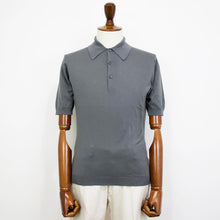 画像をギャラリービューアに読み込む, JOHN SMEDLEY(ジョンスメドレー)EASY FIT ISIS SHIRT FC SS シーアイランド コットン 30ゲージ 半袖 ニット ポロシャツ【コブルグレー】国内正規品