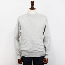 画像をギャラリービューアに読み込む, Vandori(ヴァンドリ)針抜き コットンカシミヤ クルーネック ニット【ライトグレー】国内正規品