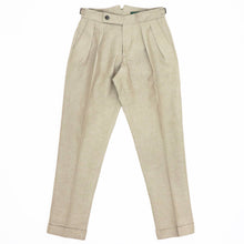画像をギャラリービューアに読み込む, BERWICH(ベルウィッチ)SCOTCH / スコッチ ツープリーツアジャスター付きパンツ【ベージュ】国内正規品