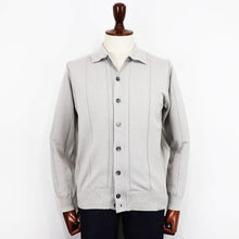 画像をギャラリービューアに読み込む, Blu Bre(ブルブレ)針抜き シャツカーディガンニット【SILVER GREY】国内正規品