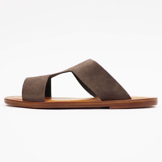 Mario Doni(マリオドーニ)COLONNATA / コロンナータ カーフスエード サンダル【ブラウン×キャメル】国内正規品