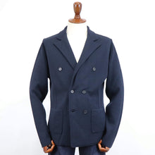画像をギャラリービューアに読み込む, MAGAZZINO RICAMBI(マガジーノ リカンビ)ミラノリブ ダブルジャケット【ネイビー】国内正規品