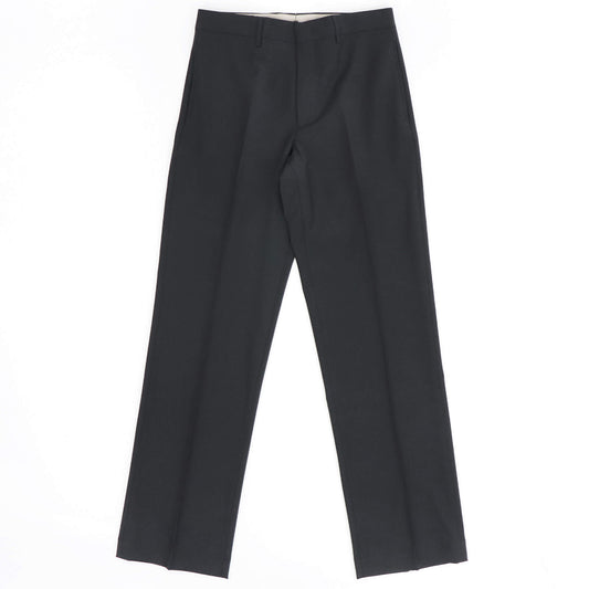 BERWICH(ベルウィッチ)LUCANO LONG ノープリーツ ワイドテーパード ストレッチ パンツ【ブラック】国内正規品