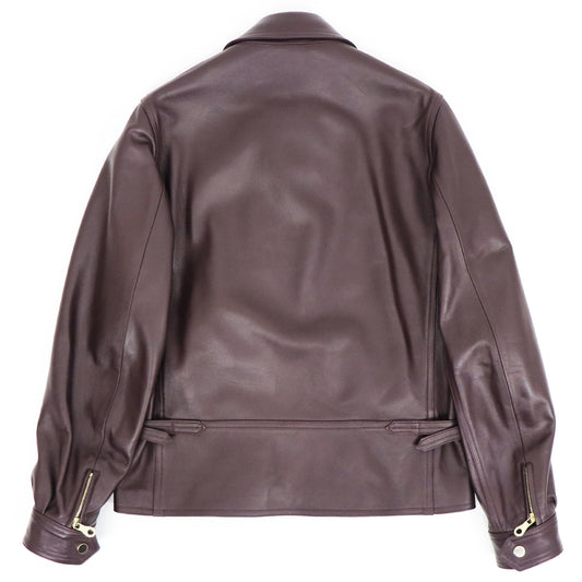 CINQUANTA(チンクワンタ)G8 Type FLIGHTBLOUSON レザージャケット ゴールドジップ【バーガンディー】国内正規品