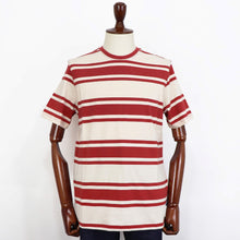 画像をギャラリービューアに読み込む, Barbour(バブアー)ボーダー Tシャツ【オフホワイト×レッド】国内正規品