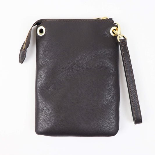 S.MANO(エスマーノ)ZIP SHOULDER ジップショルダー ワンハンドル付き【ダークブラウン】国内正規品