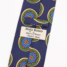 画像をギャラリービューアに読み込む, Spacca Neapolis(スパッカ ネアポリス)トレピエゲ 三つ折り シルク タイ【ネイビー】国内正規品