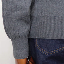 画像をギャラリービューアに読み込む, Vandori(ヴァンドリ)針抜き コットンカシミヤ モックネック ニット【ミディアムグレー】国内正規品