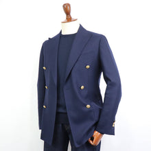 画像をギャラリービューアに読み込む, GRAN SASSO(グランサッソ)12ゲージ クルーネックニット【ネイビー】国内正規品