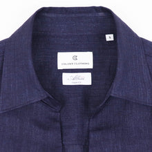 画像をギャラリービューアに読み込む, COLONY CLOTHING(コロニークロージング)ALBINI LINEN POOL SIDE SHIRT アルビニ リネン プールサイド シャツ【ネイビー】国内正規品