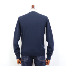 画像をギャラリービューアに読み込む, GRAN SASSO(グランサッソ)12ゲージ クルーネックニット【ネイビー】国内正規品