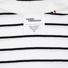 画像をギャラリービューアに読み込む, MAISON CORNICHON(メゾン コルニション)カットソー タートルネック ボーダー【ホワイト×ブラック】国内正規品
