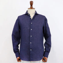 画像をギャラリービューアに読み込む, Giotto(ジオット)ANTONELLA Napoli リネンシャツ【ネイビー】国内正規品