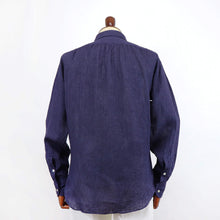画像をギャラリービューアに読み込む, Giotto(ジオット)ANTONELLA Napoli リネンシャツ【ネイビー】国内正規品