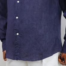 画像をギャラリービューアに読み込む, Giotto(ジオット)ANTONELLA Napoli リネンシャツ【ネイビー】国内正規品