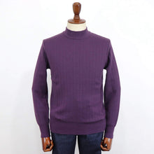画像をギャラリービューアに読み込む, Vandori(ヴァンドリ)針抜き コットンカシミヤ モックネック ニット【ボルドー】国内正規品