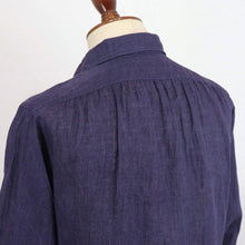 画像をギャラリービューアに読み込む, Giotto(ジオット)ANTONELLA Napoli リネンシャツ【ネイビー】国内正規品