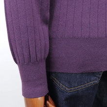画像をギャラリービューアに読み込む, Vandori(ヴァンドリ)針抜き コットンカシミヤ モックネック ニット【ボルドー】国内正規品