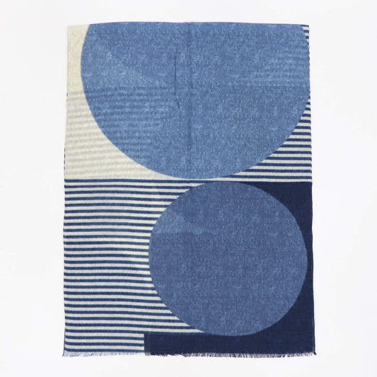 GIERRE MILANO(ジエレ ミラノ)ウールストール【ブルー】国内正規品