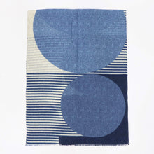 画像をギャラリービューアに読み込む, GIERRE MILANO(ジエレ ミラノ)ウールストール【ブルー】国内正規品