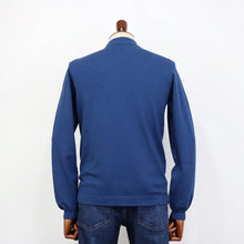 画像をギャラリービューアに読み込む, GRAN SASSO(グランサッソ)12ゲージ コットンモックネックニット ロングスリーブ 長袖【ブルー】国内正規品