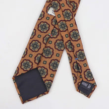画像をギャラリービューアに読み込む, Stefano Cau(ステファノカウ)小紋柄 ウールタイ【ブラウンベース】国内正規品