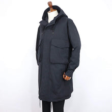 画像をギャラリービューアに読み込む, HERNO(ヘルノ)ミリタリーコート モッズコート【ブラック】国内正規品
