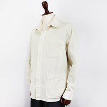 画像をギャラリービューアに読み込む, East Harbour Surplus(イースト ハーバー サープラス)太畝コーデュロイ ワークジャケット カヴァーオール【オフホワイト】国内正規品